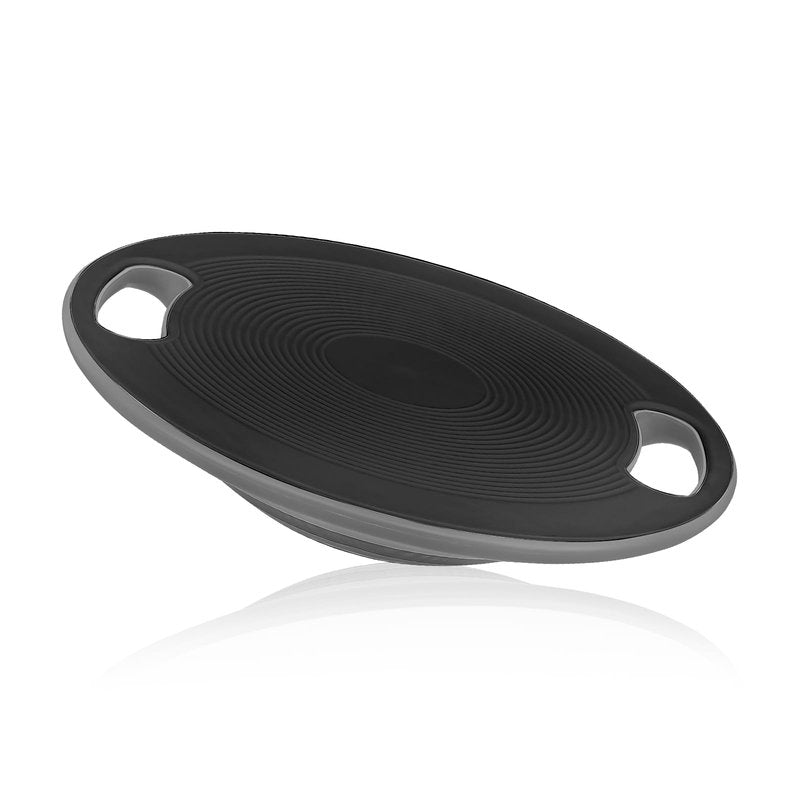 MADOG Wobble Balance Board for Adults, 15.5" TPR Non-slip Surface with Handle for Workout Core Trainer Physical Therapy, Home Gym Stability Board, Black