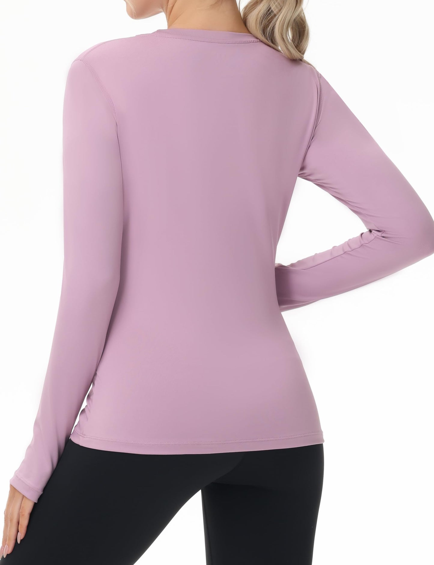 isnowood Women's Sun Protection Long Sleeve Shirts, UPF 50+ UV Rash Guard Swim Clothing, Workout Hiking Running Athletic Tops