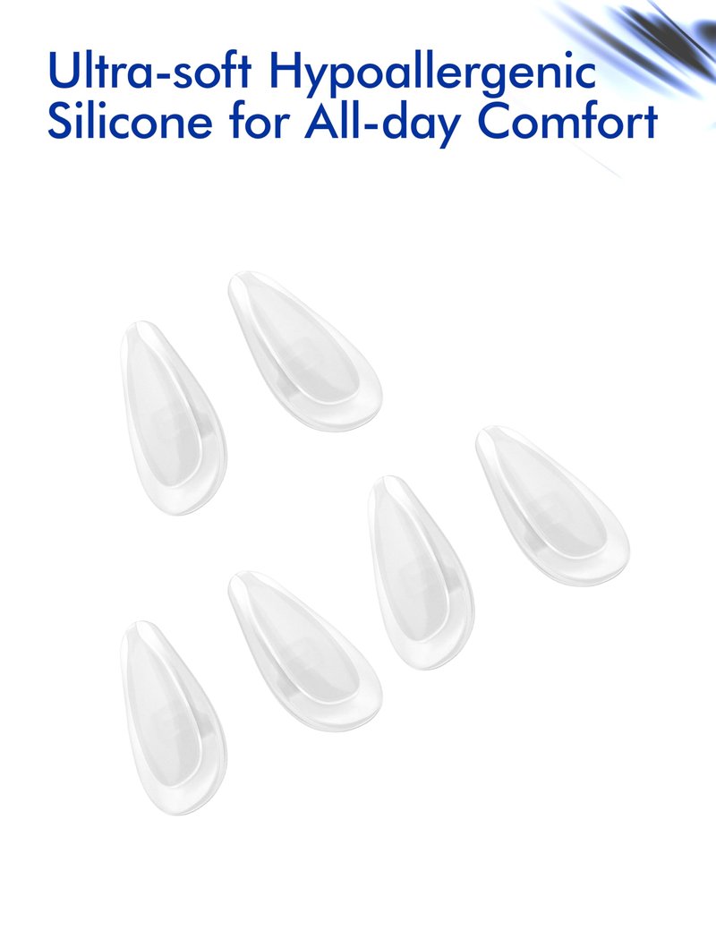 SAUCER Replacement Nose Piece Pads for Oakley Conductor 6 OO4106 | Conductor 8 OO4107 Sunglass - 3 Pairs