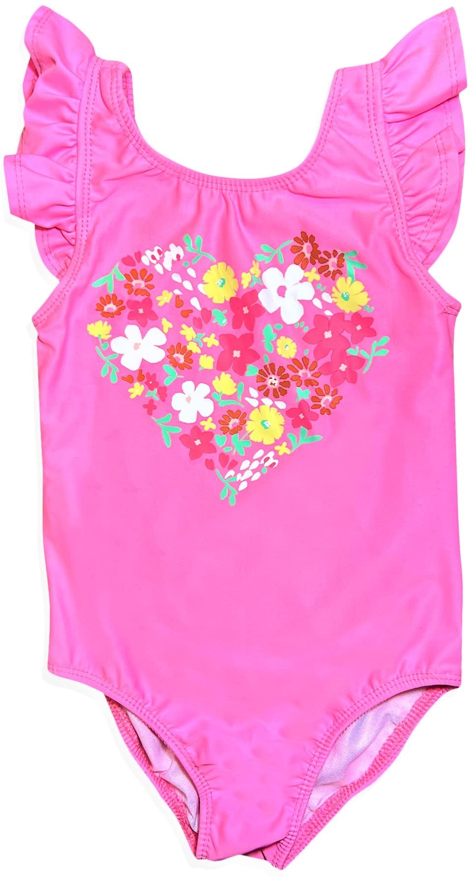 Bathing Suits for Girls - Beach Swimsuits - Tankini Top & Bikini Bottom Kids Bathing Suits for Swimming & Bathing (2-Piece) (US, Age, 3 Years, Pink Floral)