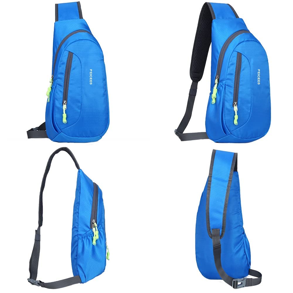 Peicees Small Sling Bag - Crossbody, Chest, Packable Backpack - Waterproof Shoulder Bag for Men & Women - Hiking, Travel