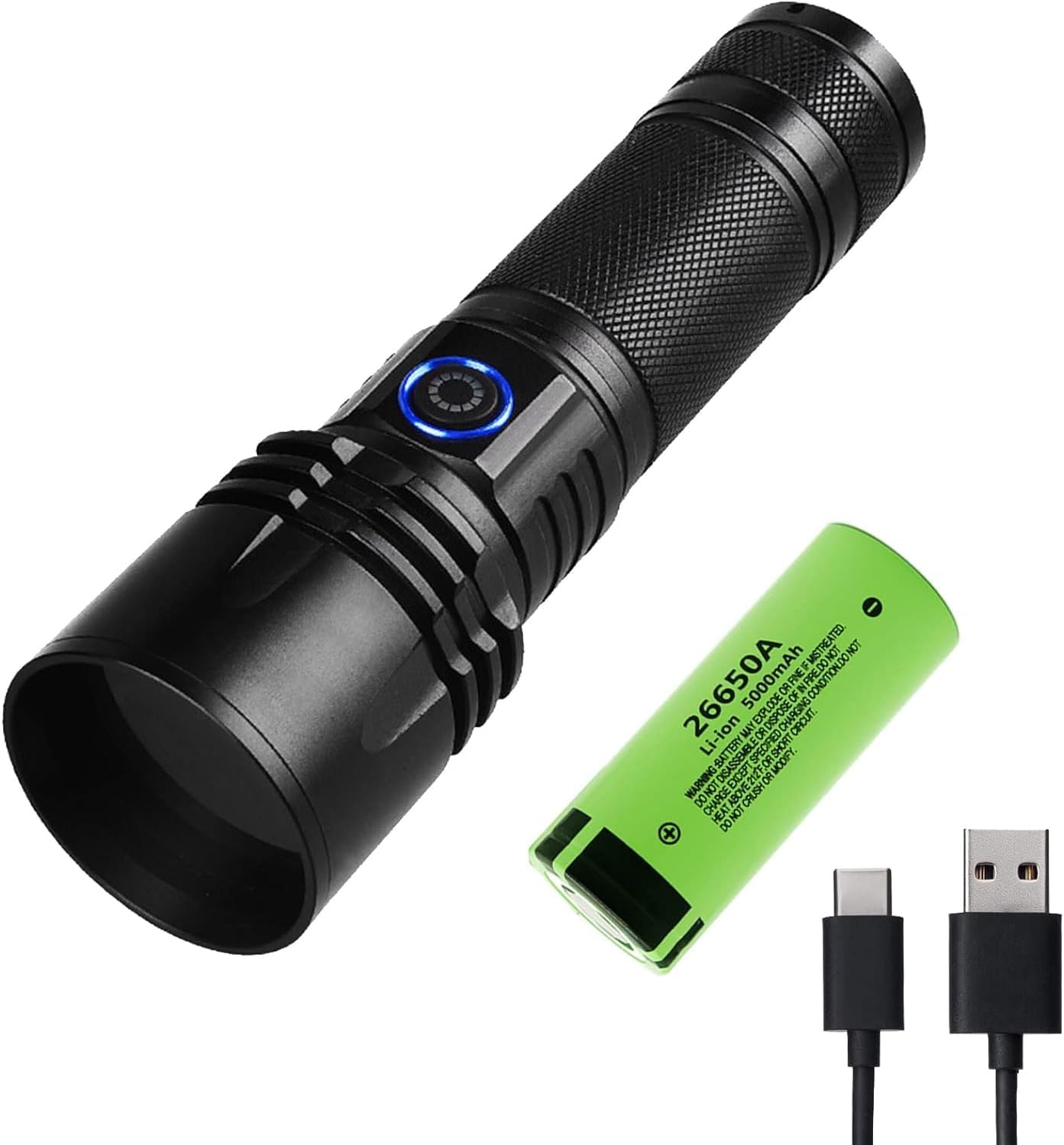 UV Blood Tracking Flashlight - Rechargeable Deer Finder Light for Blood Trailing | Purple