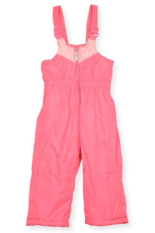 Arctic Quest Little Girls Bib Snow Pants and Ski Jacket Water-Resistant Snowsuit For Kids Winter Jacket For Girls, Pink Lemonade, 5-6