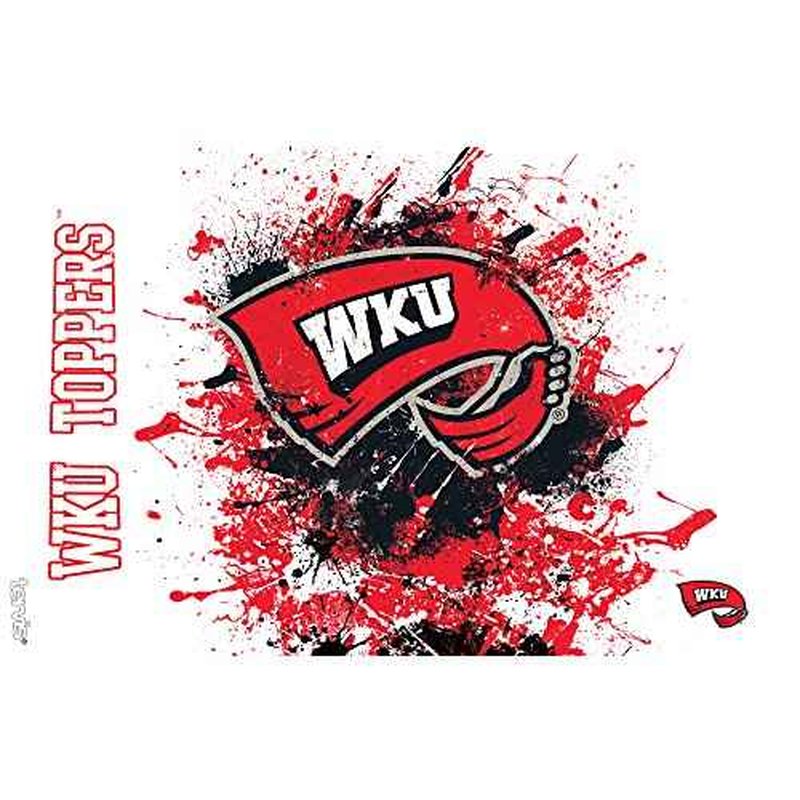Tervis Western Kentucky Hilltoppers Splatter Tumbler with Wrap and Red Lid 16oz, Clear
