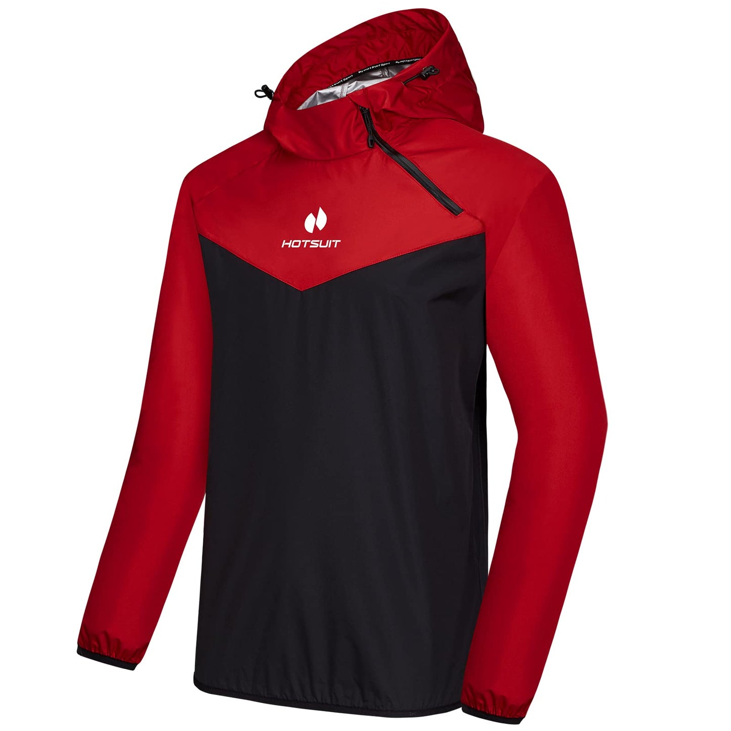 HOTSUIT Sauna Jacket for Men & Women Weight Loss Workout Vest Sauna Shirts 7 Colors, Red, 5XL