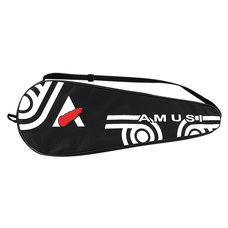 2 Player Badminton Racket Bag Waterproof Lightweight Racket Cover Bag Portable Squash Racket Cover Case Multi-use Sport Equipment Shoulder Bag with Zipper Closure & Adjustable Strap