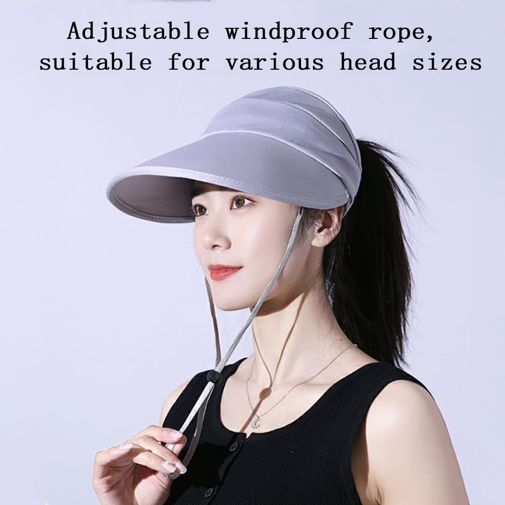 Outdoor UV Sun Protection Waterproof Breathable Face Neck Flap Cover Folding Sun Hat for Men/Women (Cotton Polyester, Sun Hat2-blue1)