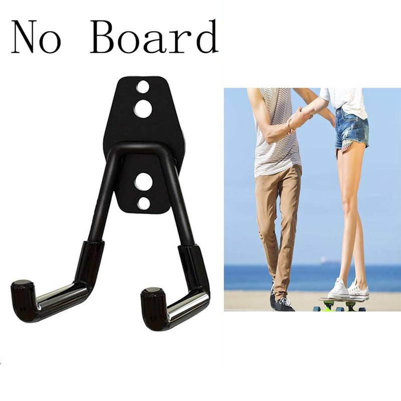 Skateboard Hanger Wall Mount, Skateboard Wall Mount, Skateboard Hanger, Skateboard Rack, Skateboard Hooks, Storage Holder Display, for Home and Garage Mount Skateboard and Longboard - No Board, 2-Pcs