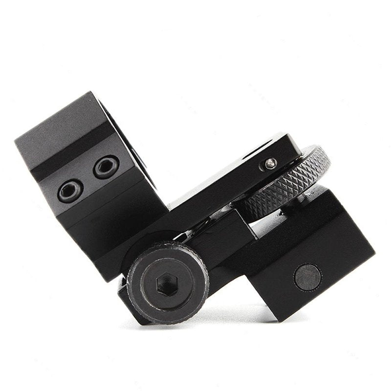 HIGOO Windage Elevation Adjustable Low Profile Scope Flashlight Laser Ring Mount, 1 Inch Barrel Clamp Adapter with 20mm Mount for Rifle Scope Torch Optics