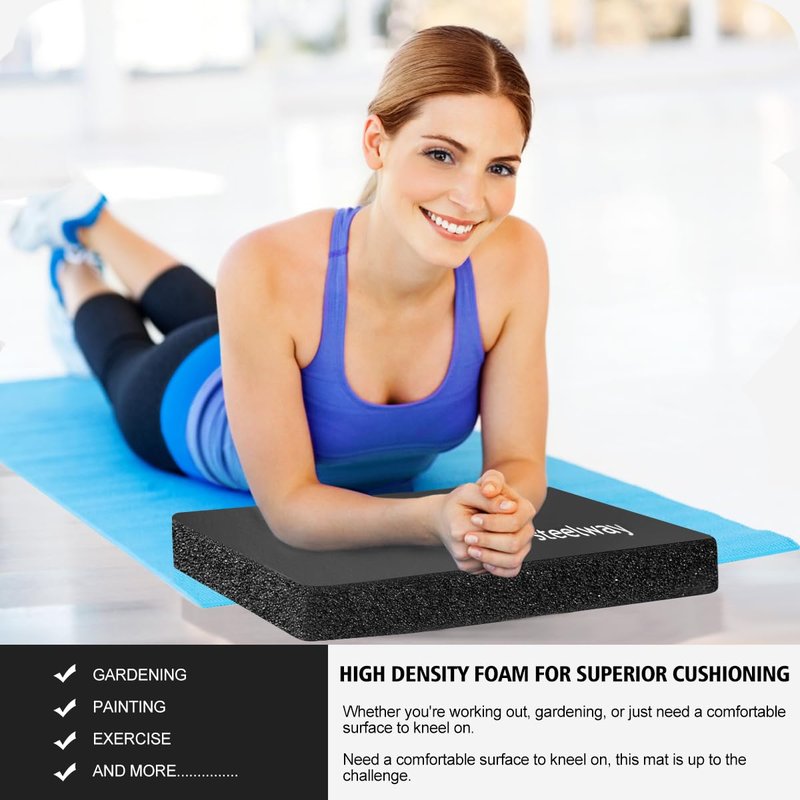 steelway Kneeling Pad Extra Thick, Garden Knee Pad, Yoga Knee Pads Cushion,Knee and Ankle Exercise Mat,Balance Pads for Physical Therapy, Yoga Mat Thick 2 inch