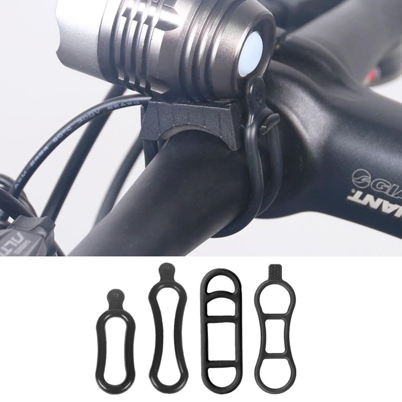 YTRUOYI 12 Pcs Bicycle Light Straps, Bike Rubber Strap Replacement Bike Flashlight Mount Band Cycling Rubber Bands for Flashlights Cell Phones Speaker Lights Holder Bicycle Handlebar Bicycle Light