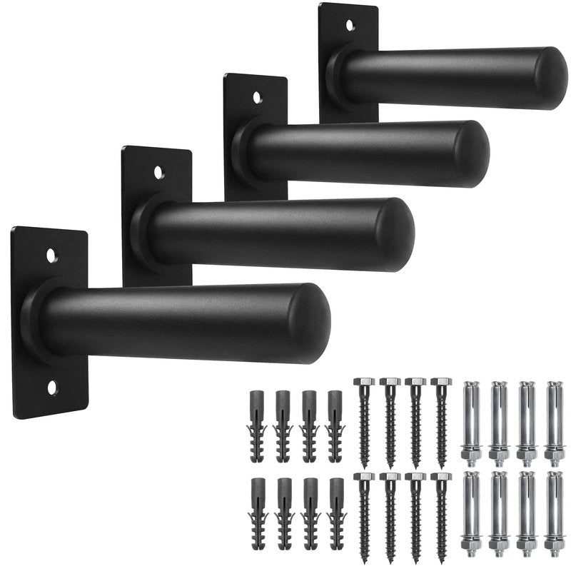 A2ZCARE Wall Mount Weight Plate Holder – Fits 2” Olympic Weight Plates (Set of 4)
