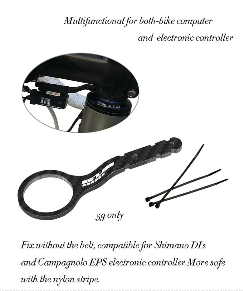 GUB Carbon Cycle Computer Holder Bike Stopwatch Hold for Garmin CATEYE for iGPSPORT Table Bracket Road Bicycle Computer Mount