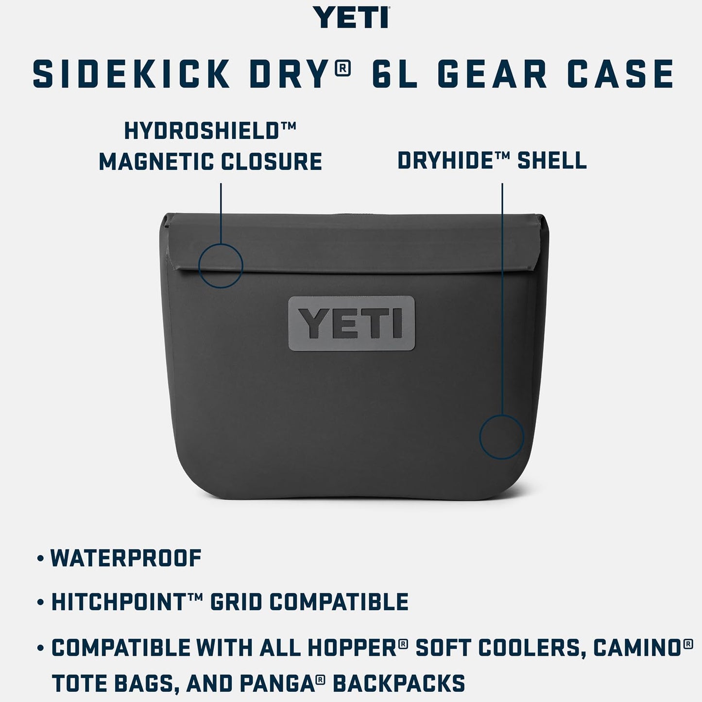 YETI Sidekick Dry 6L Gear Case, Black Forest Green