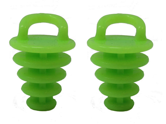 JSP Manufacturing Kayak Scupper Plug | Sit on Top Kayak Hole Plugs Neon Green/Glow-in-The-Dark (2)