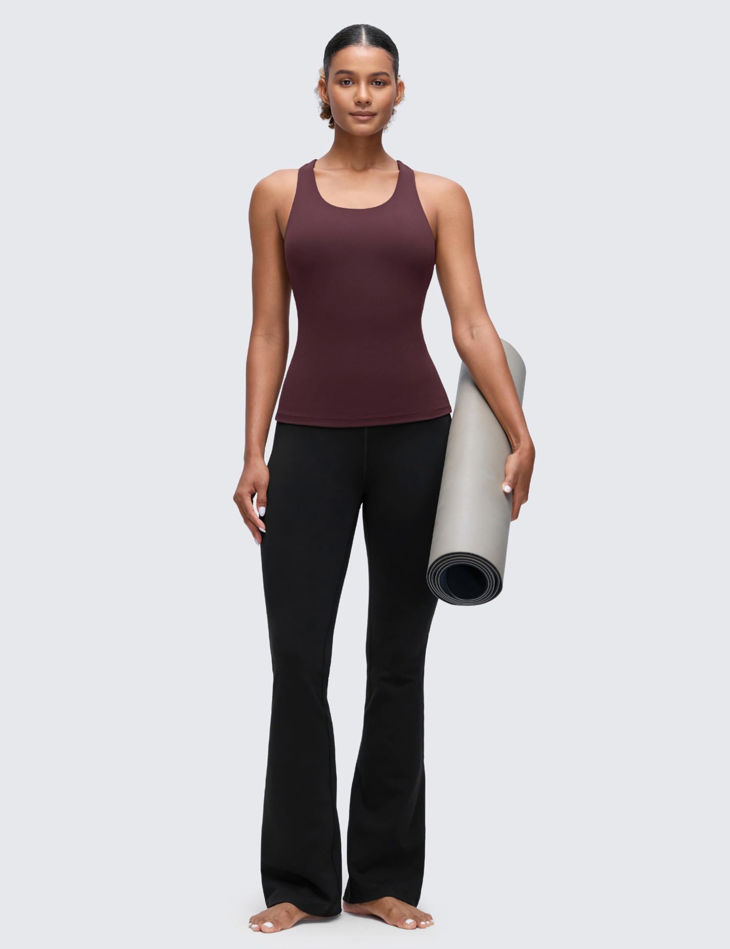 CRZ YOGA Butterluxe Racerback Tank Tops Ripe Plum Small