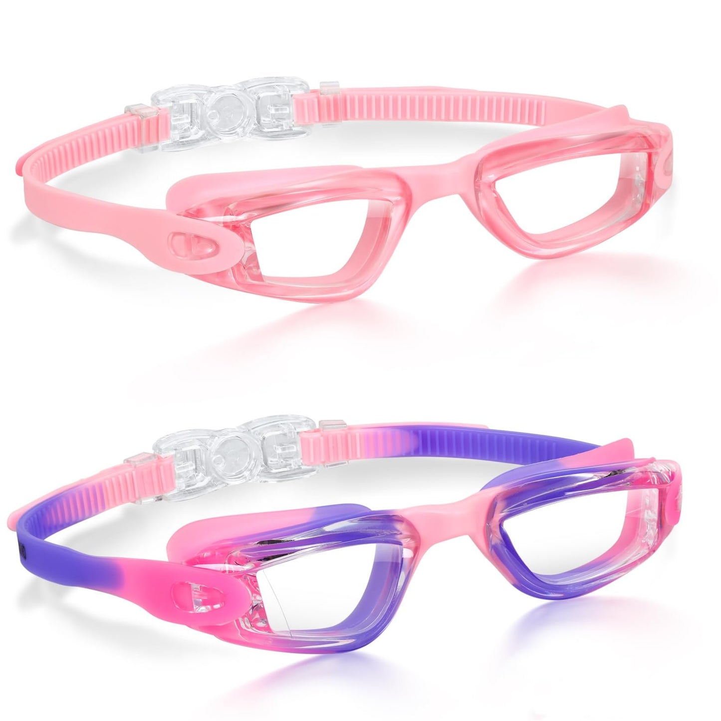 Aegend Kids Swim Goggles, Pack of 2 Swimming Goggles for Children Boys & Girls Age 3-14