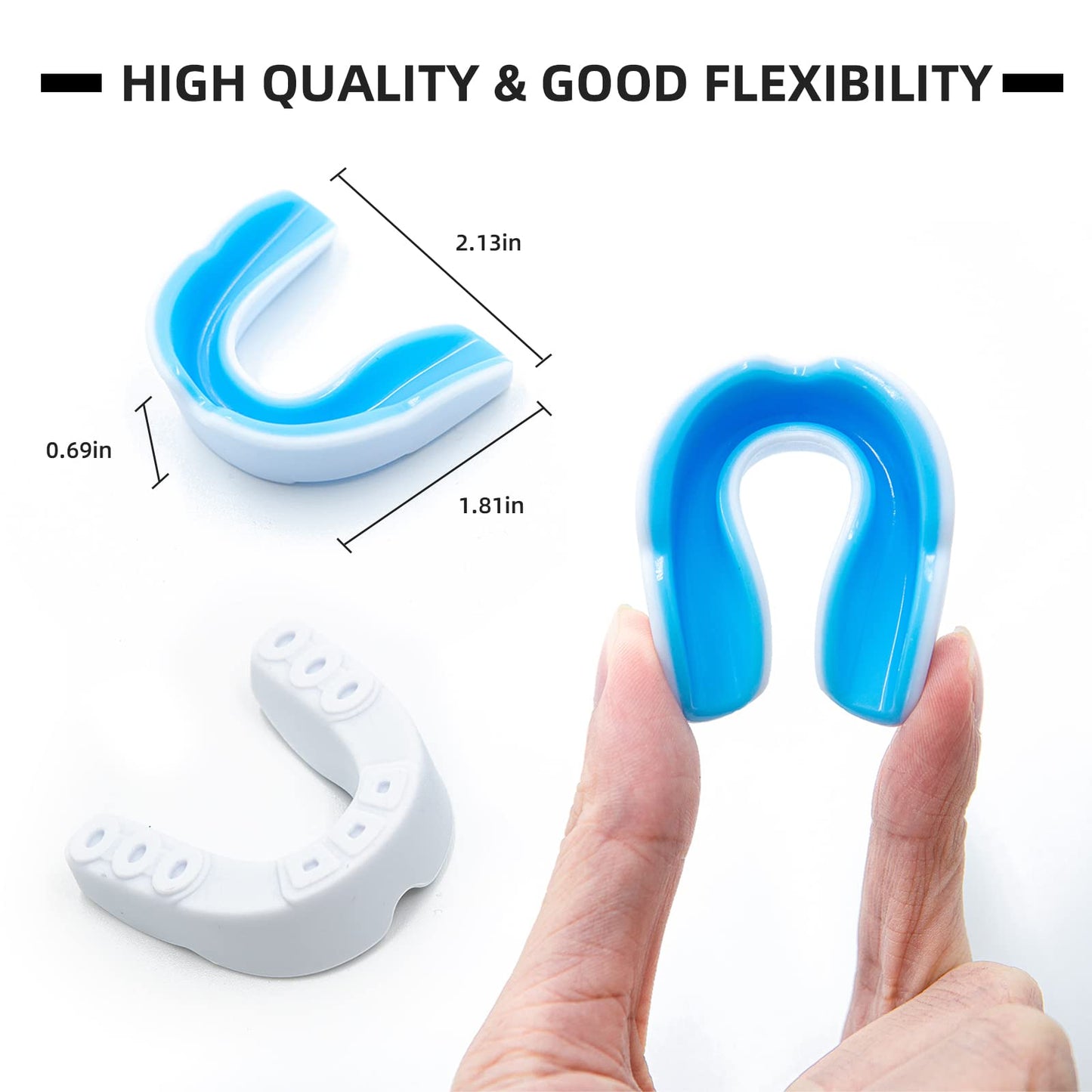 AITUSI Kids Youth Mouth Guard for Sports, Boys Girls Mouthguard for Football Boxing MMA Lacrosse Basketball Taekwondo Karate Wrestling (5 Pack)