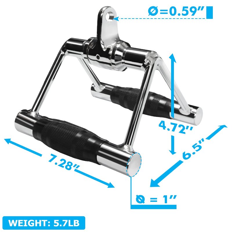 A2ZCARE LAT Pull Down Cable Machine Attachment - Cable Machine Accessories for Home Gym with Multi Option