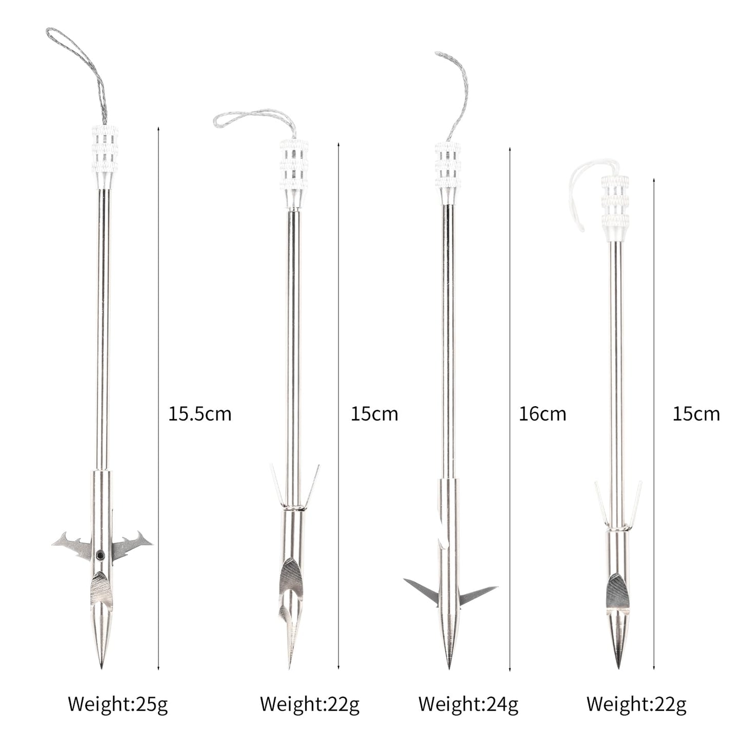 SOPOGER Fishing Slingshot Dart - 12 Pack 6 Inch Hunting Fishing Arrowheads Catapult Dart For Adult Bowfishing Crossbow