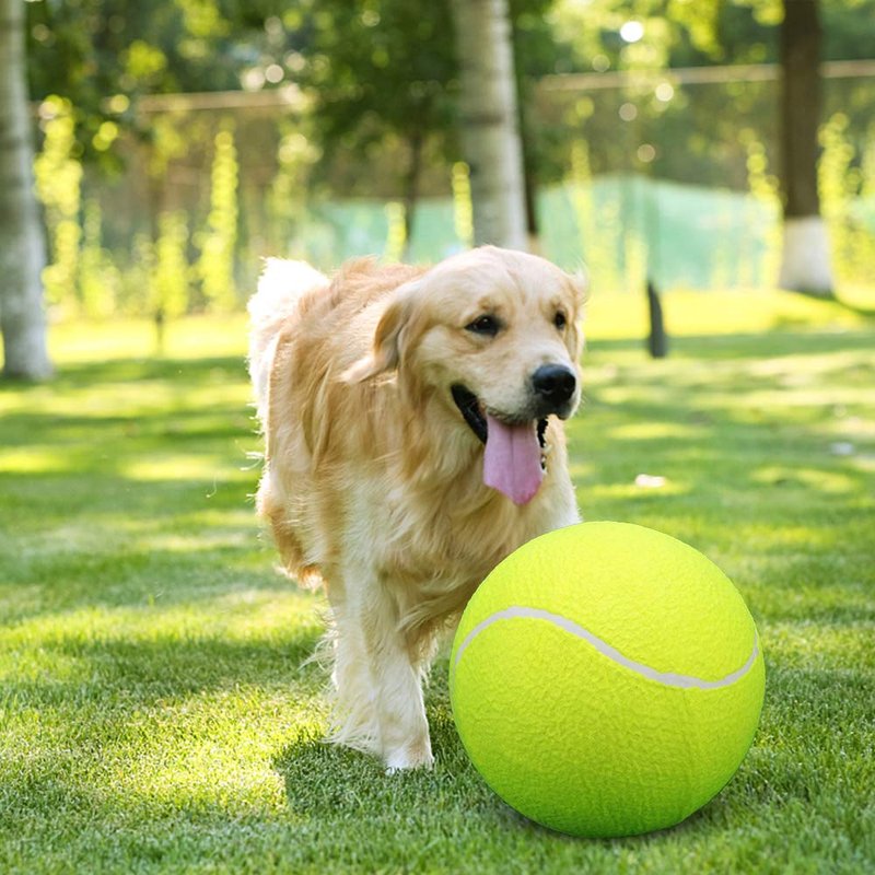 Lixada 9.5" Oversize Giant Tennis Ball for Children Adult Pet Fun (Shipped Deflated)