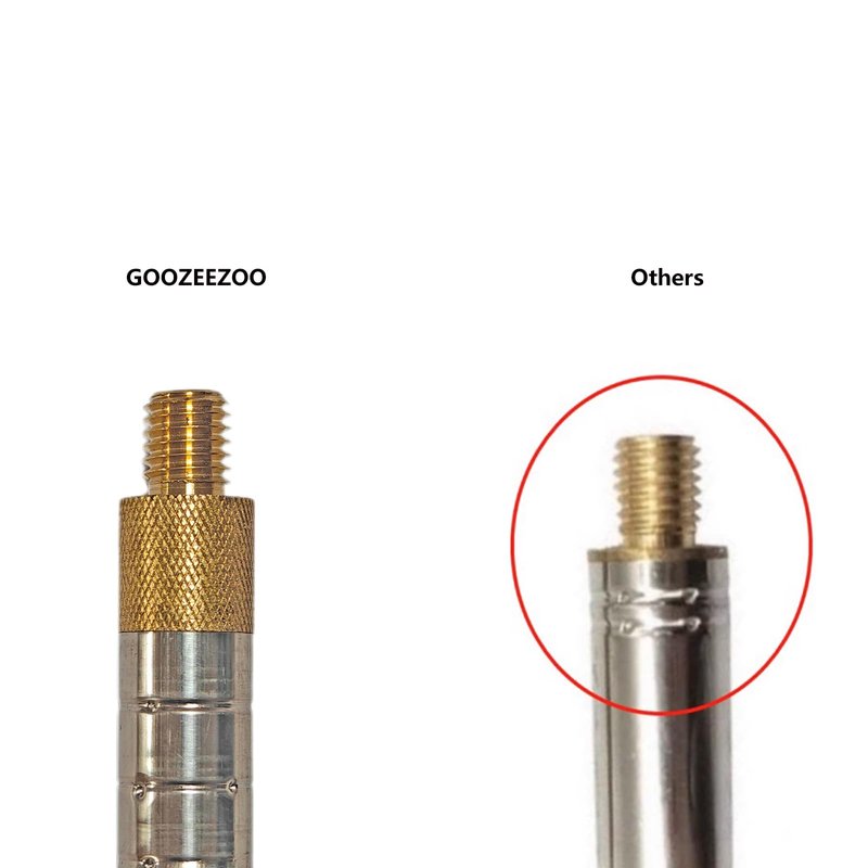 GOOZEEZOO 1pc 201 Stainless Steel Whip Antenna GP Telescopic Antenna for JPC-12 5.6m M10 External Thread Antenna (5.6 meters/18.4 ft)