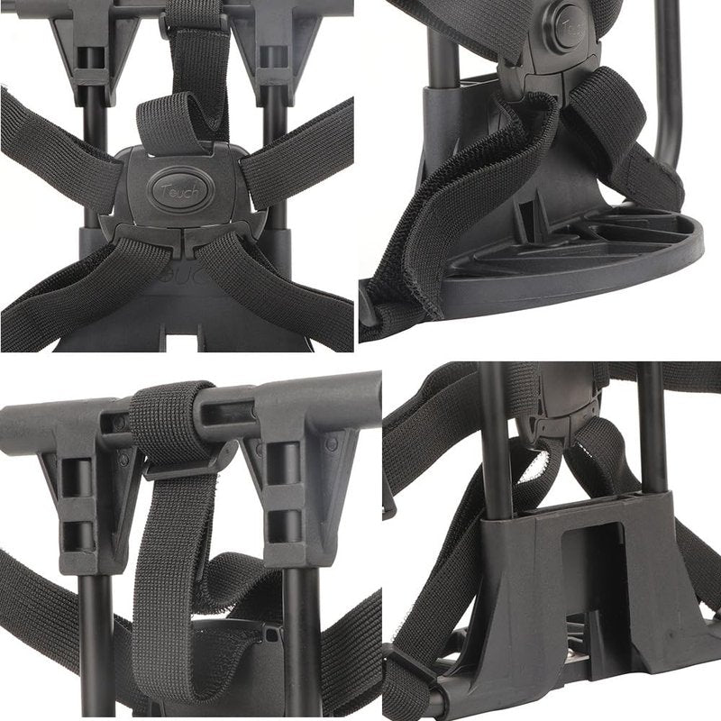 SplendoRoute Folding Bike Front Rack Set for Brompton Bike Front Carrier Block (Horizontal Rack -Black)