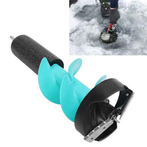 6 Inch Electric Ice Auger Bit with Adapter for Winter Fishing Enthusiasts and Ice Drill Equipment