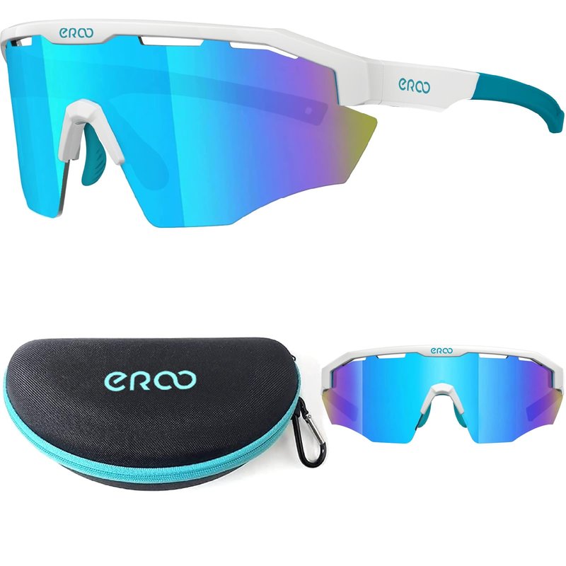 ER00 Baseball Sunglasses for Small Head Women Men Youth, Pickleball Running Softball MTB Cycling Ski Padel tennis outdoor Sports Shade UV400 F25V