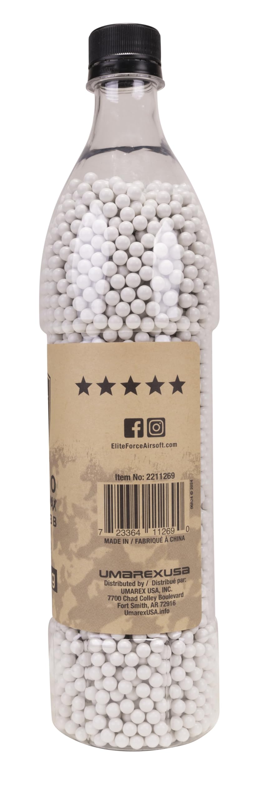 Umarex Elite Force Premium Biodegradable 6mm Airsoft BBS Ammo, .32 Gram (Milsim Max), 5000 Count