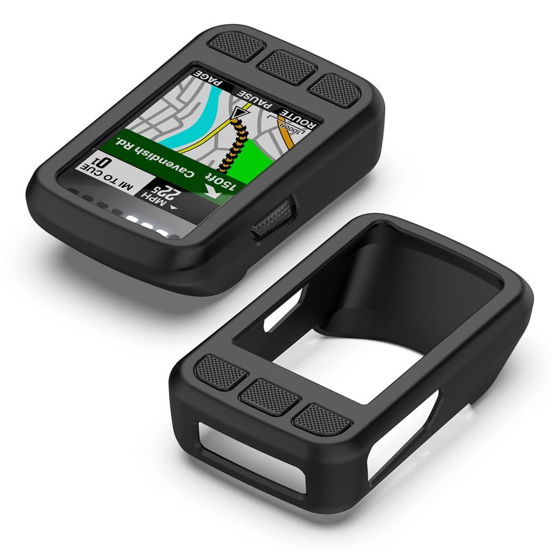[2PACK] for Wahoo ELEMNT Bolt V2（WFCC5） Silicone Protector Case, Soft Silicone Half Coverage Shockproof Protector Bumper Case Cover for Wahoo ELEMNT Bolt V2（WFCC5） Cycling/Bike Computer (Black,White)