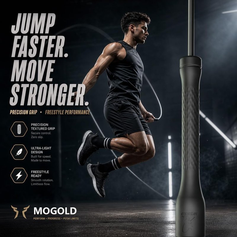 Unbreakable Jump Rope - 10,000-Drop Adjustable Speed Rope with Ergonomic Handles | 5mm PVC for Boxing & HIIT