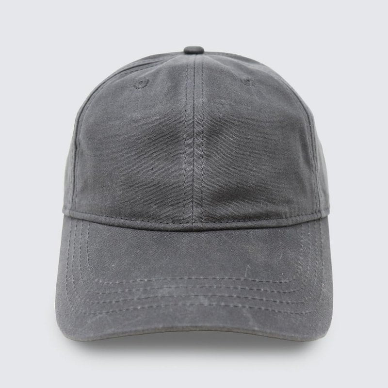 Waxed Canvas Hat – Adjustable Unstructured Cap for Men & Women, Durable, Weather-Resistant, Timeless Style (US, Alpha, One Size, Charcoal)