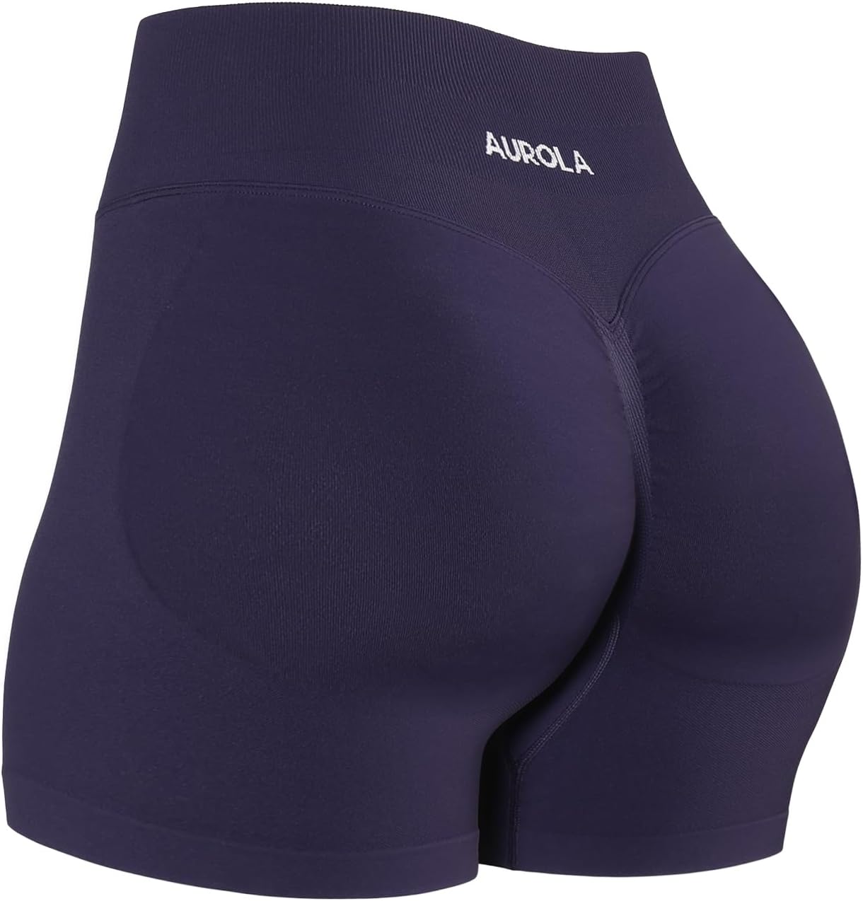 AURORA Women's Scrunch Seamless Compression Workout Shorts - No Roll Up, Squat Proof | Sizes 2.5-6.5