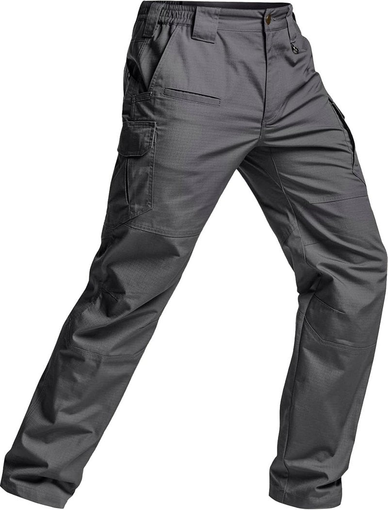 CQR Men's Tactical Pants - Water Resistant Ripstop Cargo Design for Lightweight EDC | Outdoor Work & Hiking Gear