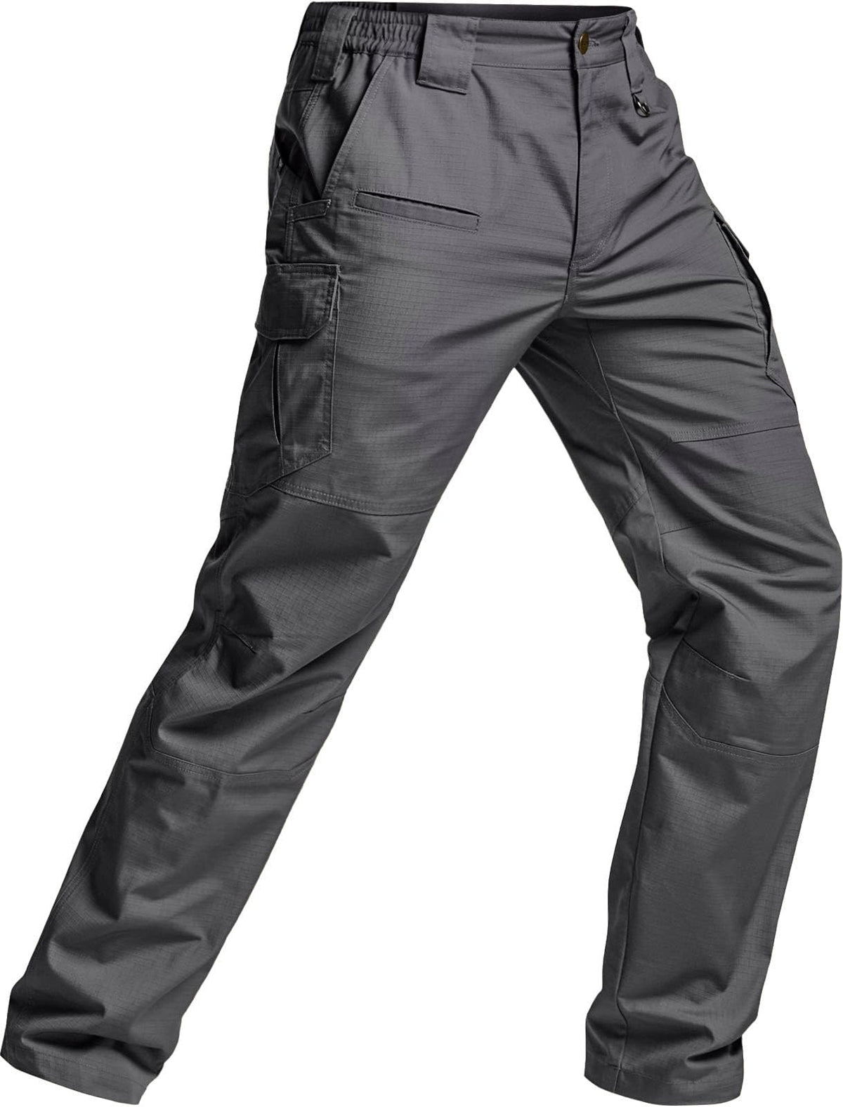 CQR Men's Tactical Pants, Water Resistant Ripstop Cargo Pants, Lightweight EDC Work Hiking Pants, Outdoor Apparel, Raider Mag Pocket Charcoal, 36W x 34L