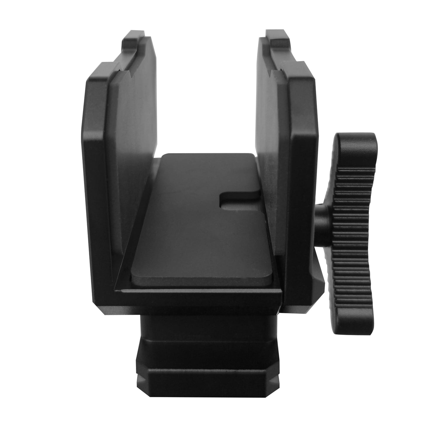 Rifle Saddle Clamp for Tripod with Arca-Swiss Quick Release Base, 1/4" & 3/8" Screw Hole Compatible, Heavy-Duty Shooting Support Mount for Hunting, Target Practice, Crossbow or Rifle Tripods