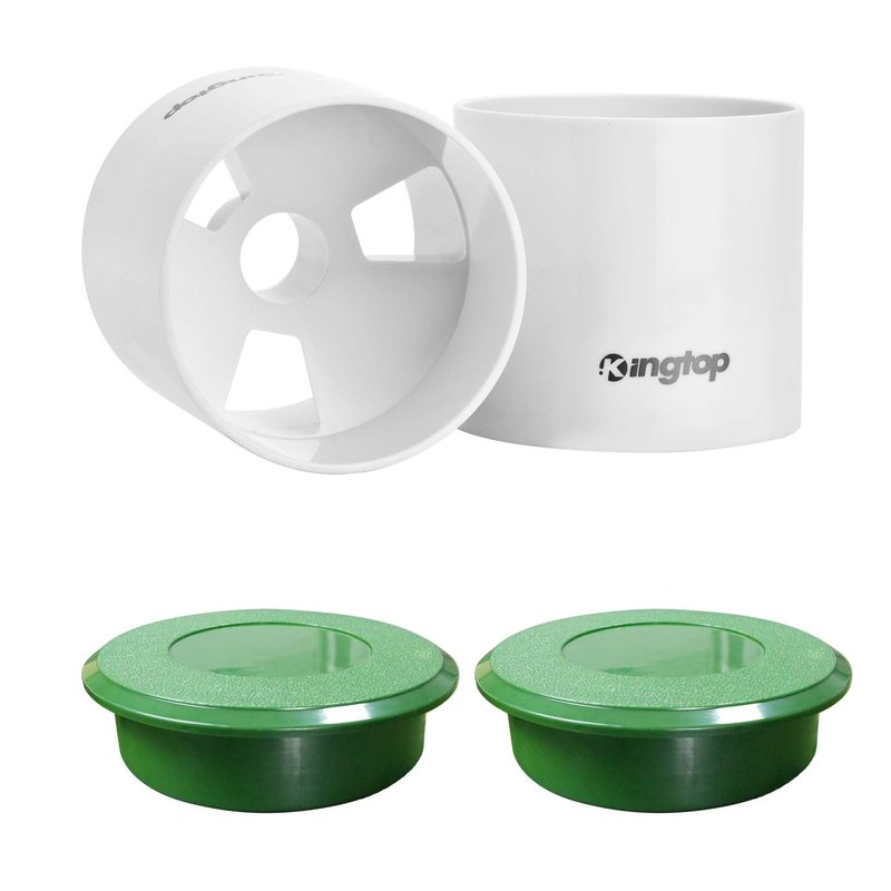 KINGTOP Golf Hole Cup with Cover, Backyard Practice Putting Green, Fit PGA | LPGA | USGA Regulations, Outdoor Indoor Golf Putting Cup