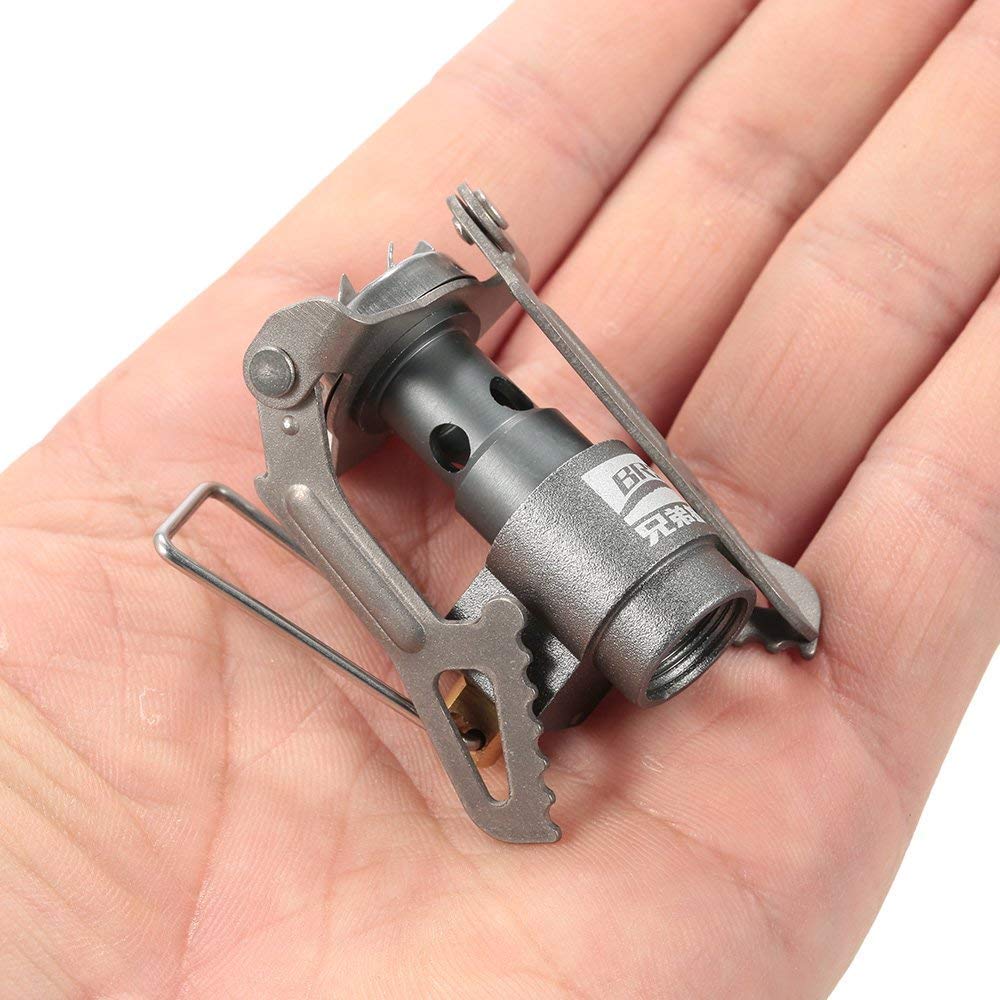 BRS Stove BRS 3000T Stove Ultralight Titanium Backpacking Stove Portable Propane Camping Stove Only 26g