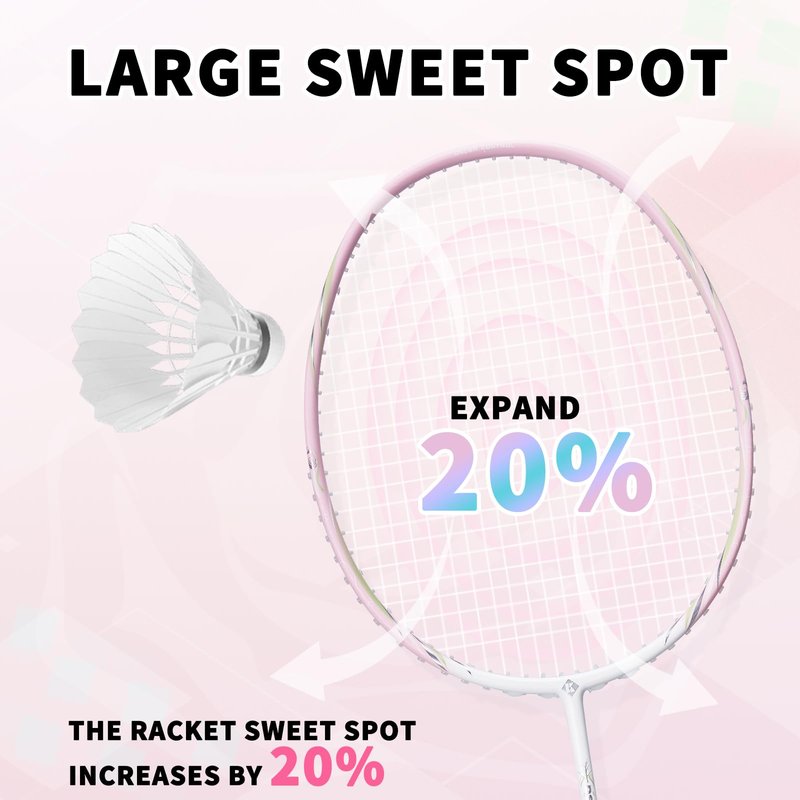 KUMPOO Carbon Fiber Badminton Racket 4U, Professional Badminton Blue Racket Set with Overgrips and Cover, Pro Badminton Racquet Lightweight for Beginners Adults Outdoor Games, DS-201 Blue