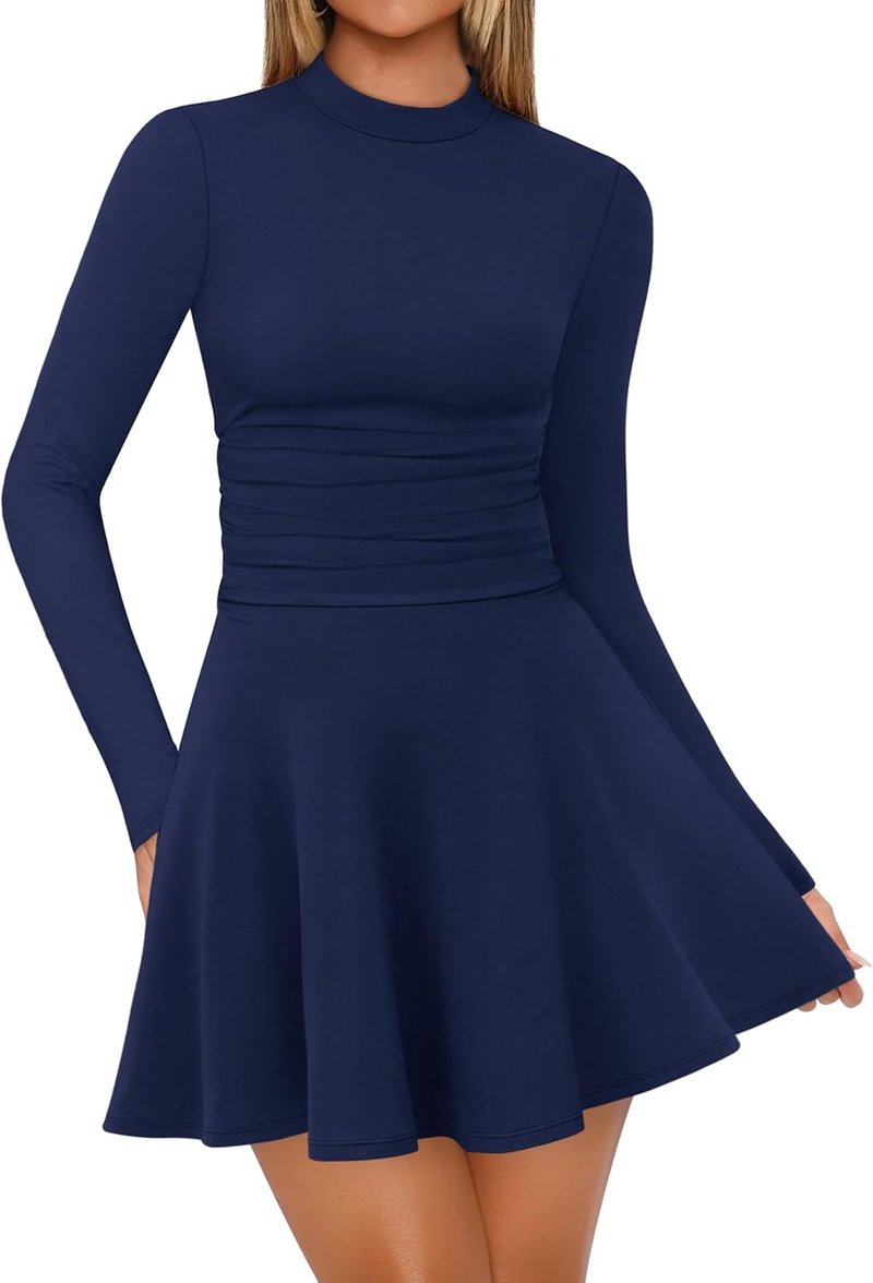 Long Sleeve Mini Dress for Fall | Formal Party & Club Wear Outfits