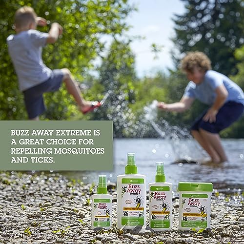 Quantum Health Buzz Away Insect Repellent DEET Free Citronella Oil Outdoor Mosquito Gnat Black Fly & No-See-Um Bug Spray Powerful Plants Repel Bugs Off Skin, Safe for Kids - 6 Ounce