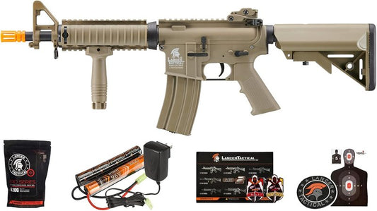 Lancer Tactical Gen 2 MK18 MOD 0 Airsoft Gun - AEG CQB Rifle with Battery, Charger & 1000 Rounds 6mm Pellets