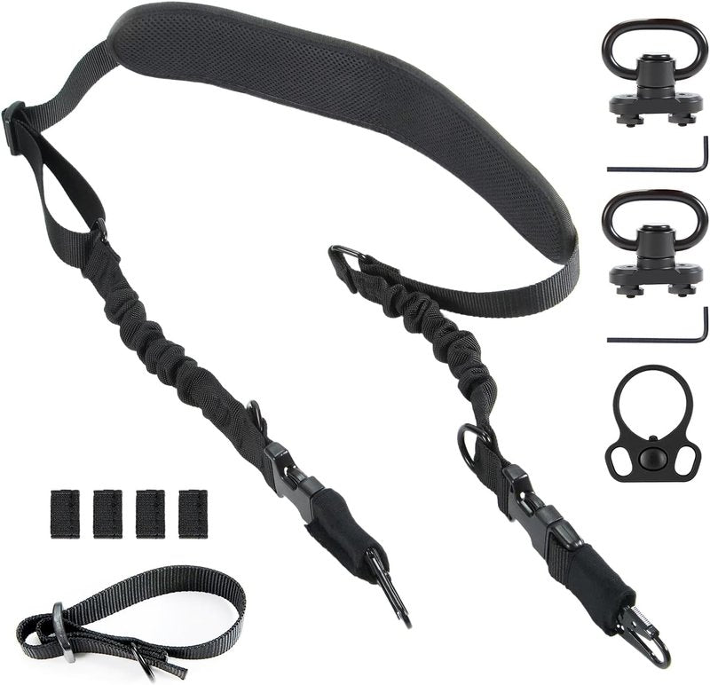 Upgraded Rifle Sling - Soft Shoulder Pad, Anti-Drop Cover & Adjustable Length | 2-Point Design