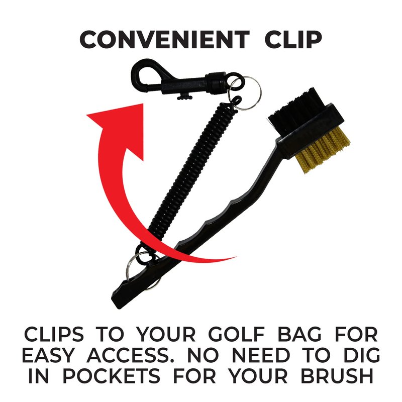 PrideSports Golf Club Cleaning Brush , Black