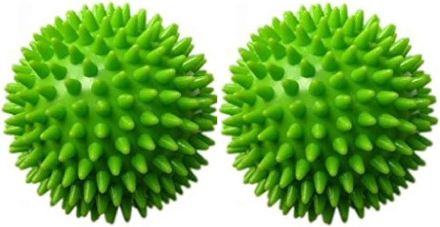 Therapist's Choice® Soft Spiky Massage Balls - Stress Relief Reflexology | Set of 2 Porcupine Sensory Balls