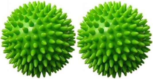 Therapist's Choice® Soft Spiky Massage Balls - Stress Relief Reflexology | Set of 2 Porcupine Sensory Balls