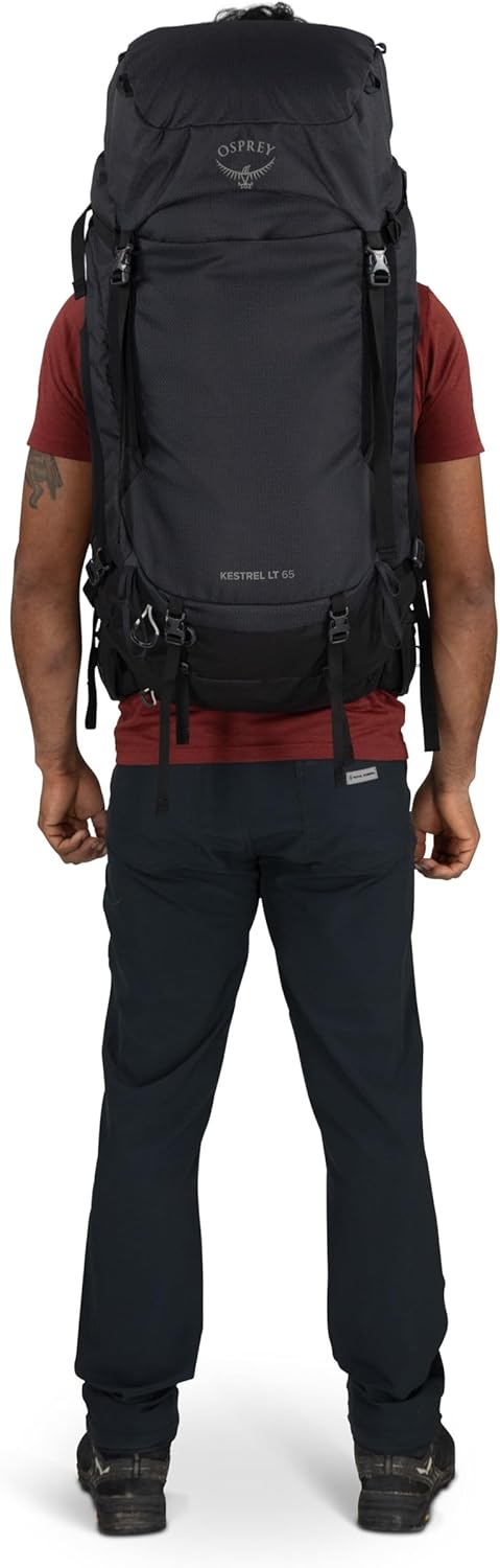 Osprey Kestrel LT 65L Men's Backpack - Lightweight Waterproof Hiking & Camping Bag | Rays Blue