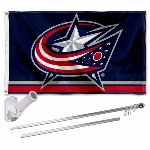 Columbus Blue Jackets Flag Pole and Bracket Set