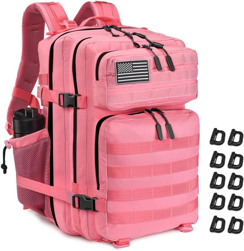 Tactical Backpack - 45L Military Assault Pack with MOLLE | Large 3-Day Bug Out Bag for Hiking & Camping